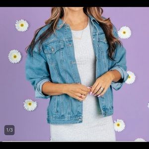 NEW Ladies Oversized Denim Jacket